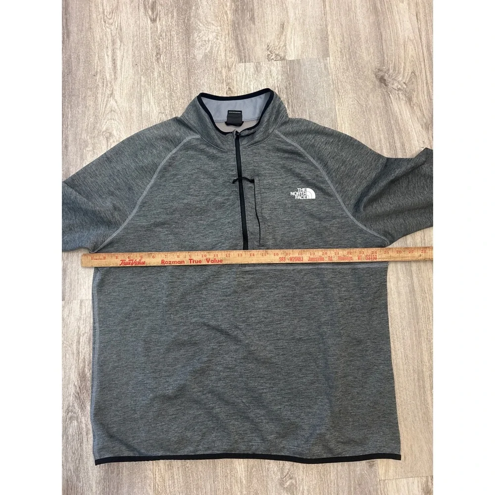 The North Face Mens XXL‎ Canyonlands 1/2 Zip Fleece Pullover Heather Grey Jacket